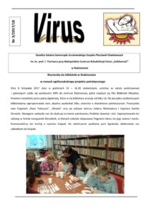 Gazetka szkolna VIRUS nr 3-2017-2018