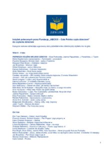 thumbnail of Złota lista książek dla dzieci i rodziców – 28.08.2019 r.