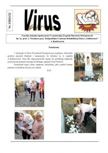 Gazetka szkolna VIRUS nr 3-2021-2022