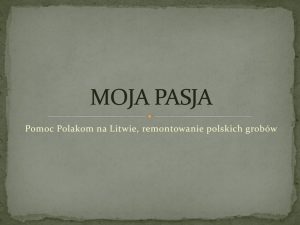 thumbnail of Moja pasja – Dominika