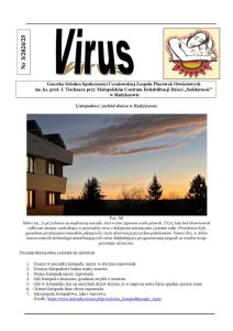 Gazetka szkolna VIRUS nr 3-2024-2025