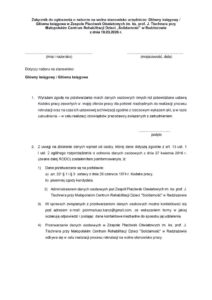 Załącznik do ogłoszenia o naborze na wolne stanowisko urzędnicze Załącznik do ogłoszenia o naborze na wolne stanowisko urzędnicze